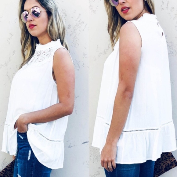 FORGET-ME-NOT Sleeveless Lace Top-LAST ONE ☝️ - Picture 2 of 2